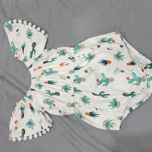 Cactus print romper